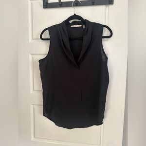 *3/$25* Dex Black Sleeveless Blouse with Mandarin Collar